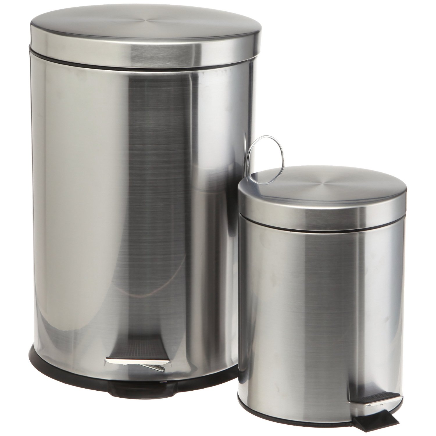stainless steel trash can